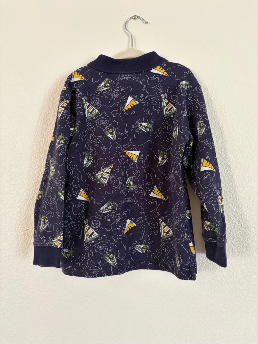 Gymboree vintage sail boat map shirt size 5 years